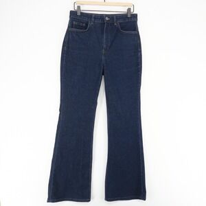 Theory Demitria Jeans Womens 28 Blue Flared High Rise Stretch Denim